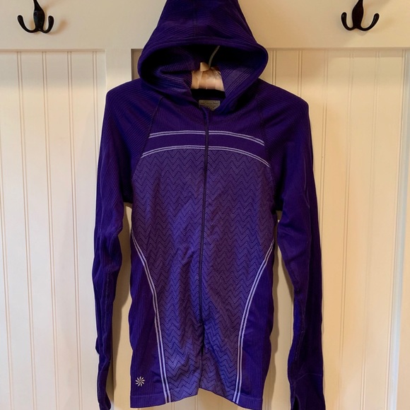Athleta Tops - Athleta long sleeve hooded full-zip top